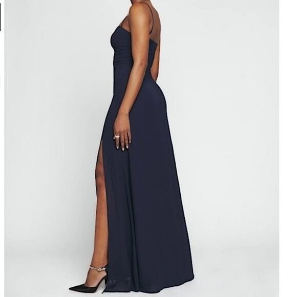 NWT Reformation Ingrid Dress in Navy Size 10 - Picture 3 of 12